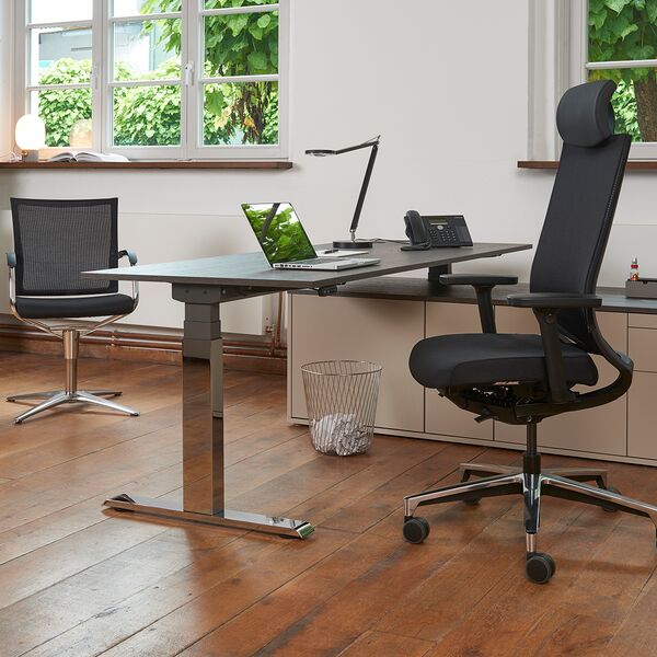 Chebüro Büroeinrichtung Schreibtisch Drehstuhl