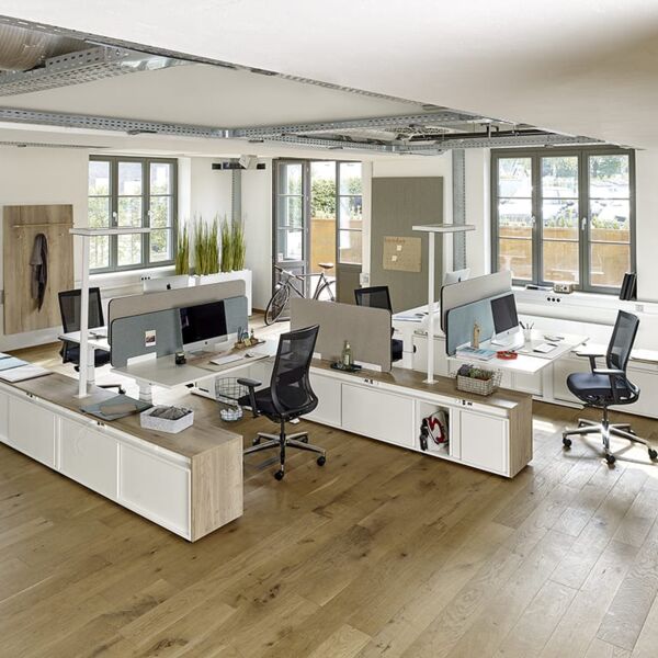 Open Space Arbeitsplatz Febrü Büroeinrichtung - Großraum