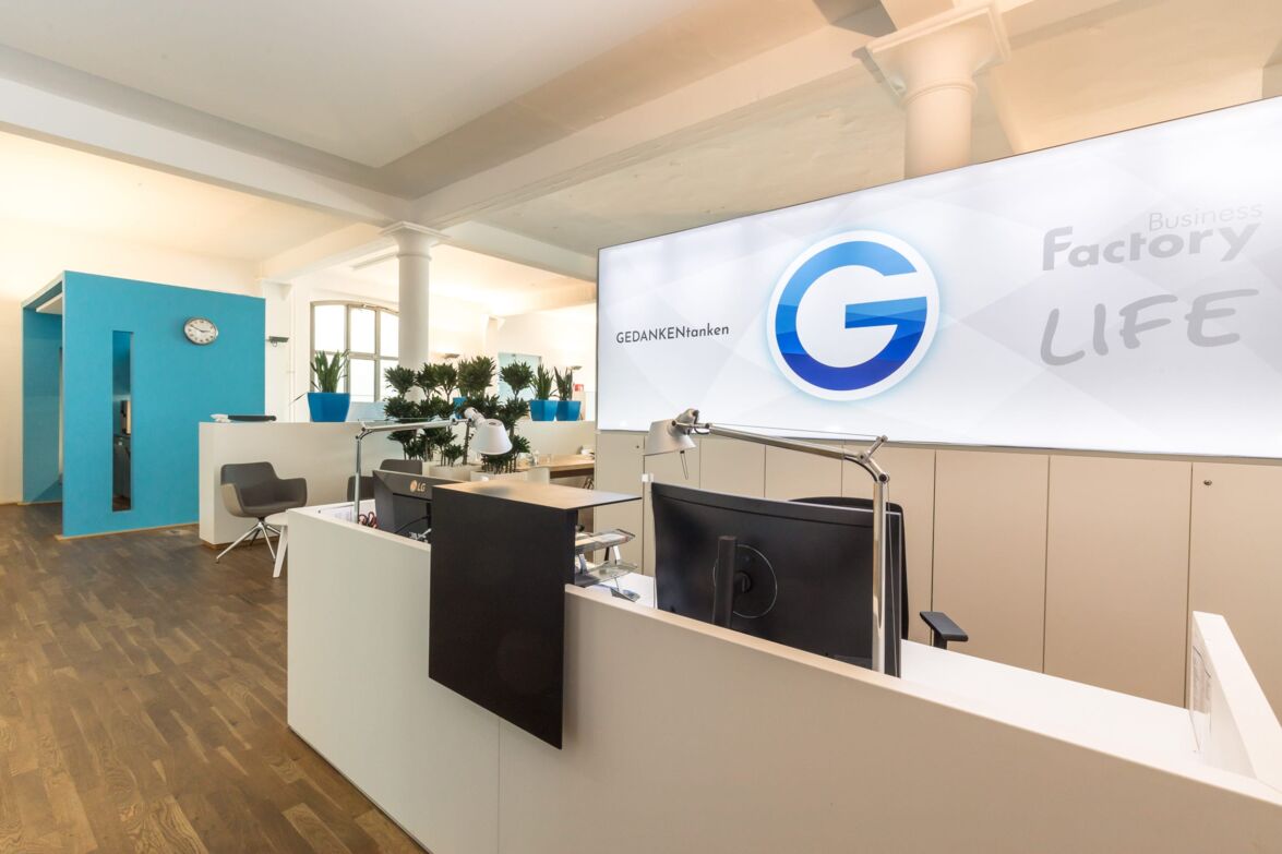 Projekt Gedankentanken GmbH Referenzen Büromöbel Büroeinrichtung Schrader Bürokonzepte