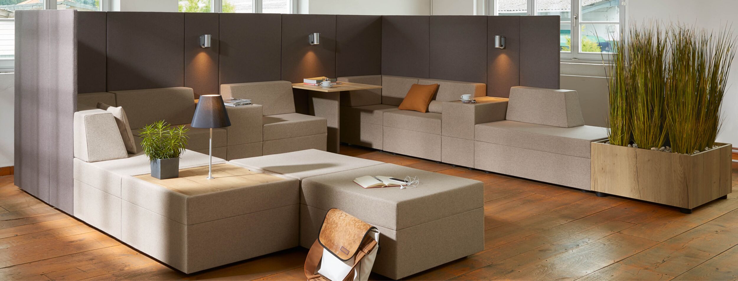Gemütliche Lounges - Büromöbel Büroeinrichtung Köln Schrader Bürokonzepte