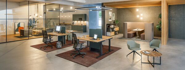 Desk Sharing Schreitische für flexible Arbeitsplatznutzung