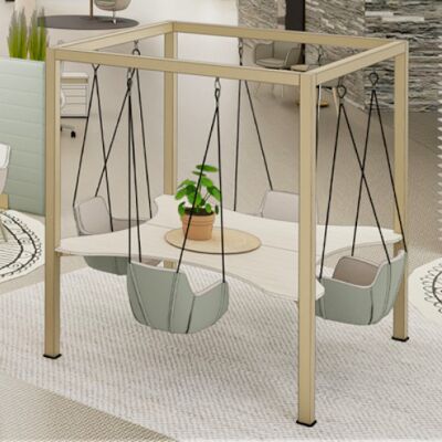 Interieur Büroeinrichtung Meeting - Meeting mit Schaukeln