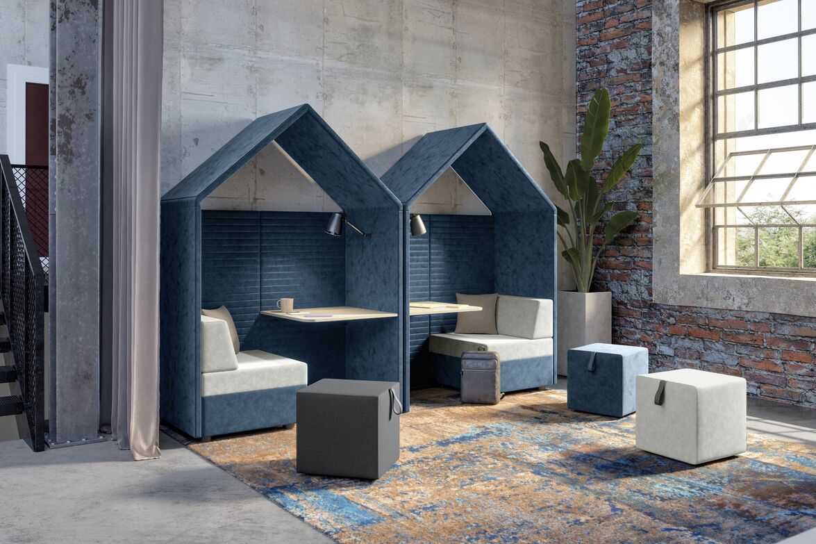 New Work Bürokonzept für flexible Kommunikation