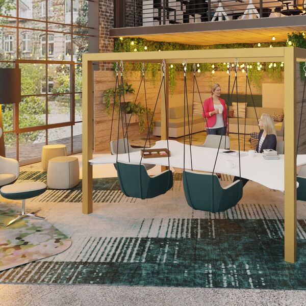 Schaukeln am Konferenztisch - Innovative Konferenzräume