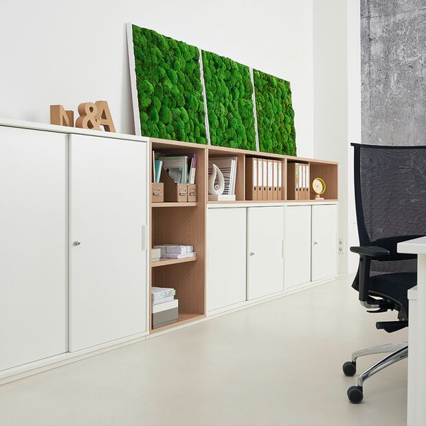 Stauraum mit flexiblen Fächern