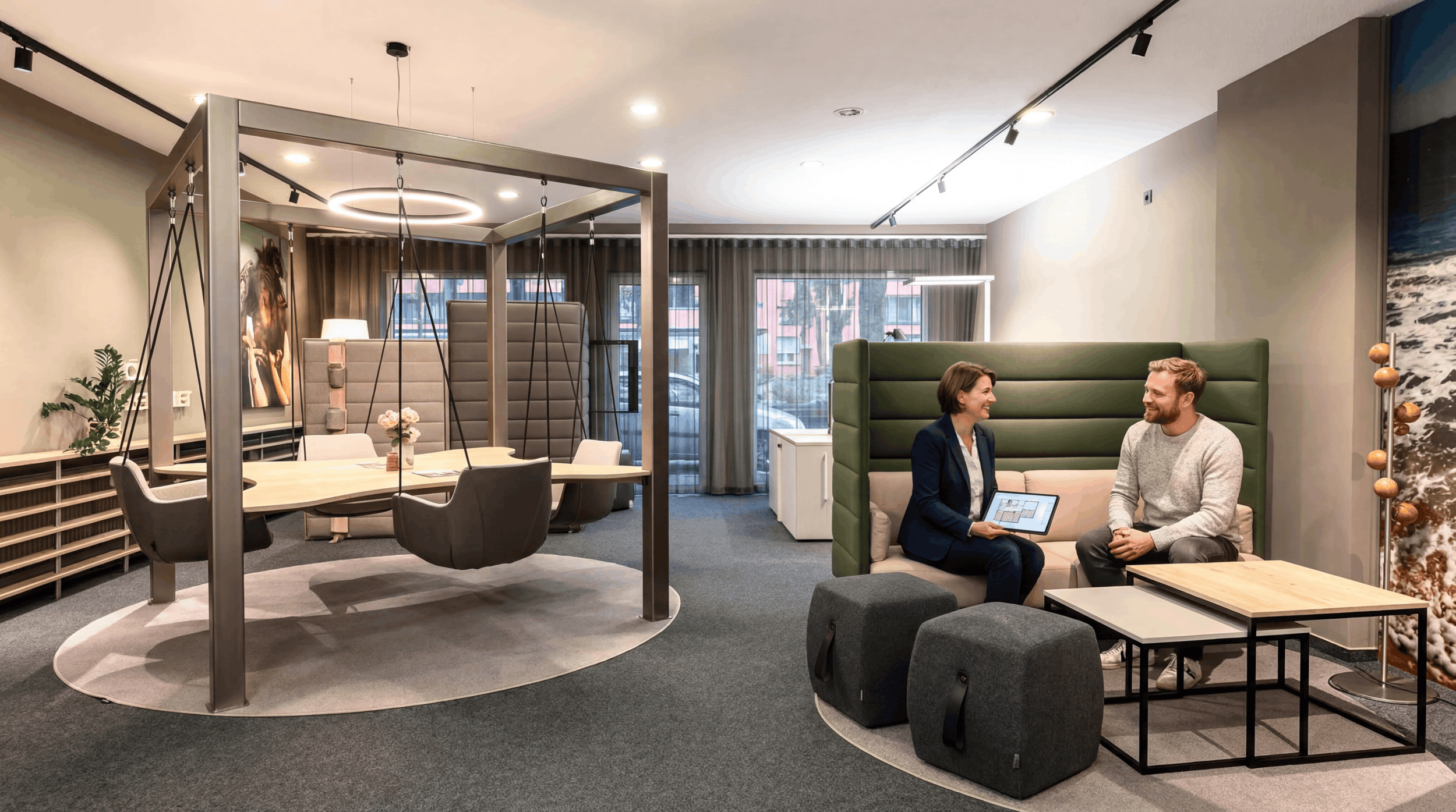 Lounge für Ruhe und Besprechung im Büro