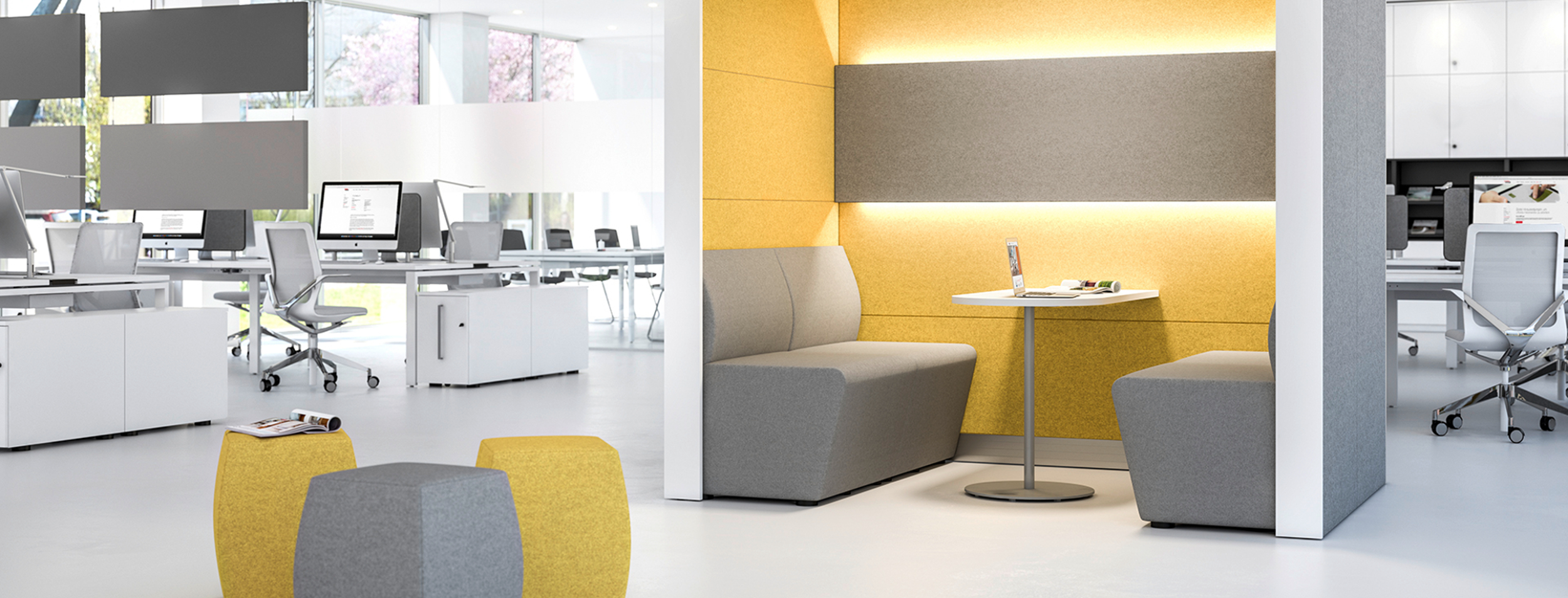 New Work - Rückzugsort Open Space Büromöbel Büroeinrichtung Köln Schrader Bürokonzepte